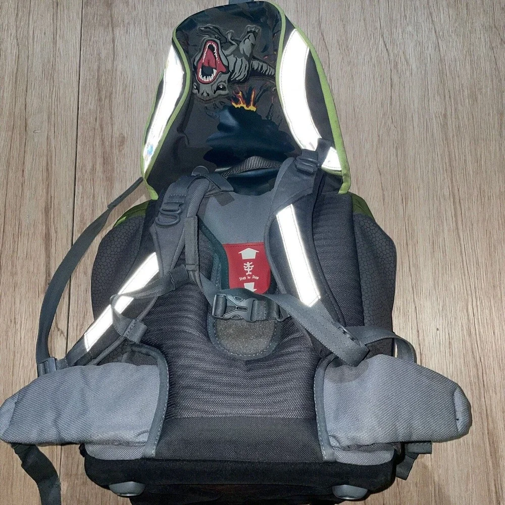Step by Step Flexline Satchel Backpack 3D Dinosaur Design Rare To‎ Find